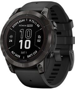 Смарт-часы Garmin Fēnix 7 Pro Sapphire Solar Edition, РАЗМЕР КОРПУСА: 47 мм, ВЕРСИЯ: Pro | Sapphire Solar, ЦВЕТ: Carbon Gray DLC Titanium