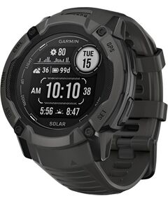 Смарт-часы Garmin Instinct 2X Solar, ЦВЕТ: Graphite, РАЗМЕР КОРПУСА: 50 мм, SOLAR (Версии с линзами для зарядки от солнечной батареи собирают солнечную энергию и продлевают срок службы батареи.): Да, ВЕРСИЯ: Standard