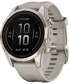Смарт-часы Garmin Epix Pro (Gen 2) Sapphire Edition | 42 mm, РАЗМЕР КОРПУСА: 42 мм, ВЕРСИЯ: Pro | Sapphire, ЦВЕТ: Soft Gold/Light Sand