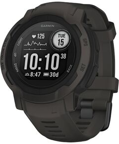 Смарт-часы Garmin Instinct 2 Standard Edition, РАЗМЕР КОРПУСА: 45 мм, SOLAR (Версии с линзами для зарядки от солнечной батареи собирают солнечную энергию и продлевают срок службы батареи.): Нет, ВЕРСИЯ: Standard, ЦВЕТ: Graphite