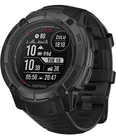Смарт-часы Garmin Instinct 2X Solar Tactical Edition, РАЗМЕР КОРПУСА: 50 мм, SOLAR (Версии с линзами для зарядки от солнечной батареи собирают солнечную энергию и продлевают срок службы батареи.): Да, ВЕРСИЯ: Tactical, ЦВЕТ: Black