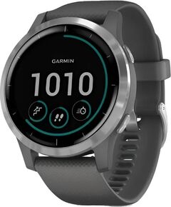 Смарт-часы Garmin Vívoactive 4, РАЗМЕР КОРПУСА: 45 мм, ЦВЕТ: Silver Stainless Steel Bezel/Powder Gray