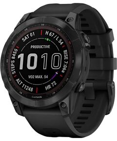 Смарт-часы Garmin Fēnix 7 Sapphire Solar Edition, РАЗМЕР КОРПУСА: 47 мм, ВЕРСИЯ: Sapphire Solar, ЦВЕТ: Black DLC Titanium/Black