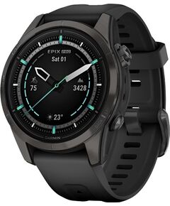 Смарт-часы Garmin Epix Pro (Gen 2) Sapphire Edition | 42 mm, РАЗМЕР КОРПУСА: 42 мм, ВЕРСИЯ: Pro | Sapphire, ЦВЕТ: Carbon Gray DLC Titanium