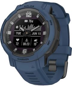 Смарт-часы Garmin Instinct Crossover Solar, SOLAR (Версии с линзами для зарядки от солнечной батареи собирают солнечную энергию и продлевают срок службы батареи.): Да, ВЕРСИЯ: Standard, ЦВЕТ: Tidal Blue