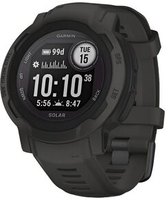 Смарт-часы Garmin Instinct 2 Solar, РАЗМЕР КОРПУСА: 45 мм, SOLAR (Версии с линзами для зарядки от солнечной батареи собирают солнечную энергию и продлевают срок службы батареи.): Да, ВЕРСИЯ: Standard, ЦВЕТ: Graphite
