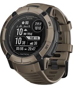 Смарт-часы Garmin Instinct 2X Solar Tactical Edition, РАЗМЕР КОРПУСА: 50 мм, SOLAR (Версии с линзами для зарядки от солнечной батареи собирают солнечную энергию и продлевают срок службы батареи.): Да, ВЕРСИЯ: Tactical, ЦВЕТ: Coyote Tan