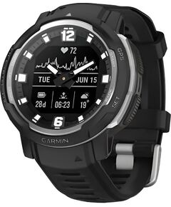 Смарт-часы Garmin Instinct Crossover Standard Edition, SOLAR (Версии с линзами для зарядки от солнечной батареи собирают солнечную энергию и продлевают срок службы батареи.): Нет, ВЕРСИЯ: Standard, ЦВЕТ: Black