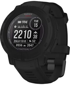 Смарт-часы Garmin Instinct 2 Solar Tactical Edition, РАЗМЕР КОРПУСА: 45 мм, SOLAR (Версии с линзами для зарядки от солнечной батареи собирают солнечную энергию и продлевают срок службы батареи.): Да, ВЕРСИЯ: Tactical, ЦВЕТ: Black