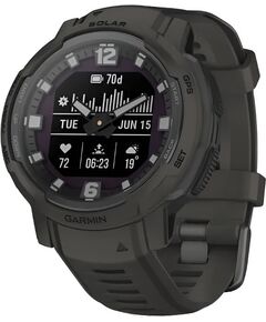 Смарт-часы Garmin Instinct Crossover Solar, SOLAR (Версии с линзами для зарядки от солнечной батареи собирают солнечную энергию и продлевают срок службы батареи.): Да, ВЕРСИЯ: Standard, ЦВЕТ: Graphite