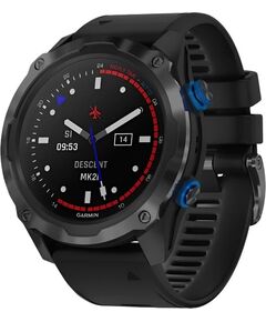 Смарт-часы Garmin Descent Mk2i, РАЗМЕР КОРПУСА: 52 мм, ДАТЧИК DESCENT™ (Можно осуществлять мониторинг давления воздуха): Да, ЦВЕТ: Titanium Carbon Gray DLC/Black