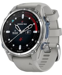 Смарт-часы Garmin Descent Mk3, РАЗМЕР КОРПУСА: 43 мм, ВЕРСИЯ: Descent Mk3, ЦВЕТ: Stainless Steel/Fog Gray