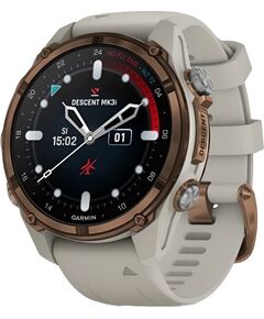 Смарт-часы Garmin Descent Mk3I 43 mm, РАЗМЕР КОРПУСА: 43 мм, ВЕРСИЯ: Descent Mk3I, ЦВЕТ: Bronze PVD Titanium/French Gray