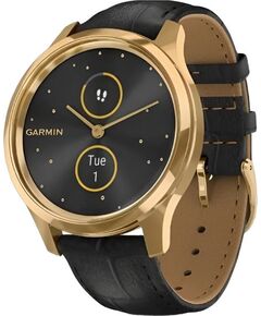 Смарт-часы Garmin Vívomove Luxe, ВЕРСИЯ: Vívomove Luxe, ЦВЕТ: 24K Gold PVD Stainless Steel Case/Black