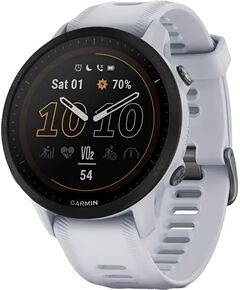 Смарт-часы Garmin Forerunner 955 Solar, SOLAR (Версии с линзами для зарядки от солнечной батареи собирают солнечную энергию и продлевают срок службы батареи.): Да, ЦВЕТ: Whitestone