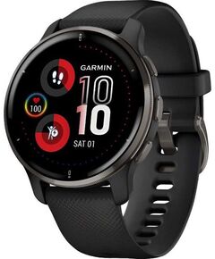 Смарт-часы Garmin Venu 2 Plus, РАЗМЕР КОРПУСА: 43 мм, ЦВЕТ/МОДЕЛЬ: Black with grey bezel