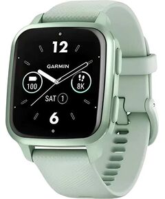 Смарт-часы Garmin Venu Sq 2, РАЗМЕР КОРПУСА: 40 мм, ЦВЕТ/МОДЕЛЬ: Metallic Mint Bezel with Cool Mint Case