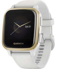 Смарт-часы Garmin Venu Sq, ЦВЕТ/МОДЕЛЬ: Light Gold Aluminum Bezel with White Case