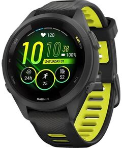 Смарт-часы Garmin Forerunner 265S, РАЗМЕР КОРПУСА: 42 мм, ЦВЕТ: Black/Amp Yellow