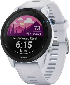 Смарт-часы Garmin Forerunner 255 Music, РАЗМЕР КОРПУСА: 46 мм, МУЗЫКА (легко загрузите на часы до 500 песен): Да, ЦВЕТ: Whitestone