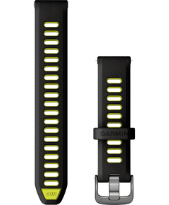 Ремешок сменный Garmin Quick Release 18 мм, МАТЕРИАЛ РЕМЕШКА: Силикон, ЦВЕТ: Black/Amp Yellow
