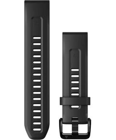 Ремешок сменный Garmin QuickFit 20 мм, ЦВЕТ: Black, МАТЕРИАЛ РЕМЕШКА: Силикон