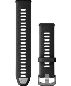Ремешок сменный Garmin Quick Release 22 мм, ЦВЕТ: Black/Powder Gray, МАТЕРИАЛ РЕМЕШКА: Силикон