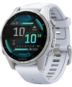 Смарт-часы Garmin Fēnix 8 Amoled 43 mm, РАЗМЕР КОРПУСА: 43 мм, ВЕРСИЯ: Amoled, ЦВЕТ: Whitestone
