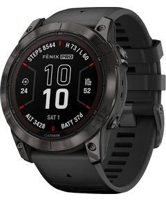 Смарт-часы Garmin Fēnix 7X Pro Sapphire Solar Edition, РАЗМЕР КОРПУСА: 51 мм, ВЕРСИЯ: Pro | Sapphire Solar, ЦВЕТ: Carbon Gray DLC Titanium