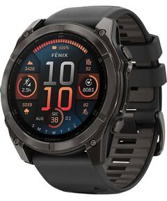 Смарт-часы Garmin Fēnix 8 Amoled 51 mm, РАЗМЕР КОРПУСА: 51 мм, ВЕРСИЯ: Amoled, ЦВЕТ: Black/Pebble Gray