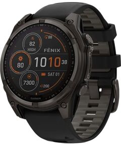 Смарт-часы Garmin Fēnix 8 Solar 47 mm, РАЗМЕР КОРПУСА: 47 мм, ВЕРСИЯ: Solar, ЦВЕТ: Black/Pebble Gray