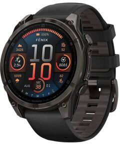 Смарт-часы Garmin Fēnix 8 Amoled 47 mm, РАЗМЕР КОРПУСА: 47 мм, ВЕРСИЯ: Amoled, ЦВЕТ: Black/Pebble Gray