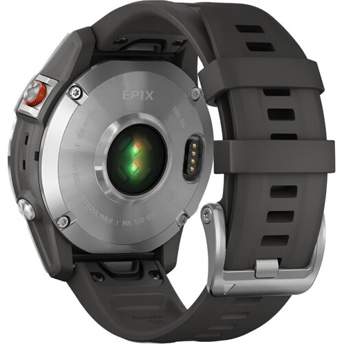 Смарт-часы Epix (Gen 2) Standard Edition | 47 mm Slate Steel/Graphite, РАЗМЕР КОРПУСА: 47 мм, ВЕРСИЯ: Standard, ЦВЕТ: Slate Steel/Graphite, изображение 6