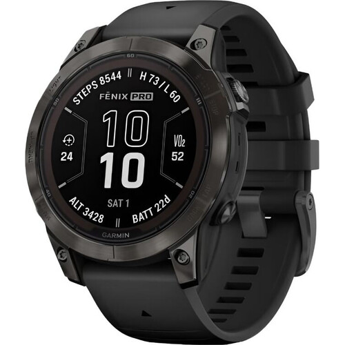 Смарт-часы Fēnix 7 Pro Sapphire Solar Edition Carbon Gray DLC Titanium, РАЗМЕР КОРПУСА: 47 мм, ВЕРСИЯ: Pro | Sapphire Solar, ЦВЕТ: Carbon Gray DLC Titanium