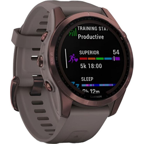 Смарт-часы Fēnix 7S Sapphire Solar Edition Dark Bronze Titanium/Shale Gray, ЦВЕТ: Dark Bronze Titanium/Shale Gray, РАЗМЕР КОРПУСА: 42 мм, ВЕРСИЯ: Sapphire Solar, изображение 3