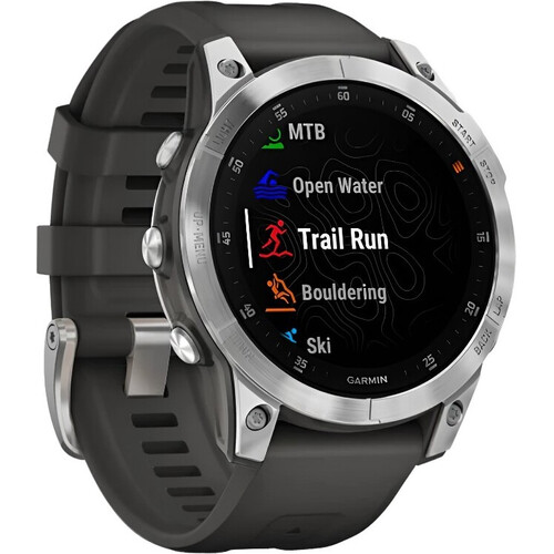 Смарт-часы Epix (Gen 2) Standard Edition | 47 mm Slate Steel/Graphite, РАЗМЕР КОРПУСА: 47 мм, ВЕРСИЯ: Standard, ЦВЕТ: Slate Steel/Graphite, изображение 3