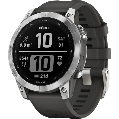 Смарт-часы Fēnix 7 Standard Edition Silver/Graphite, РАЗМЕР КОРПУСА: 47 мм, ВЕРСИЯ: Standard, ЦВЕТ: Silver/Graphite