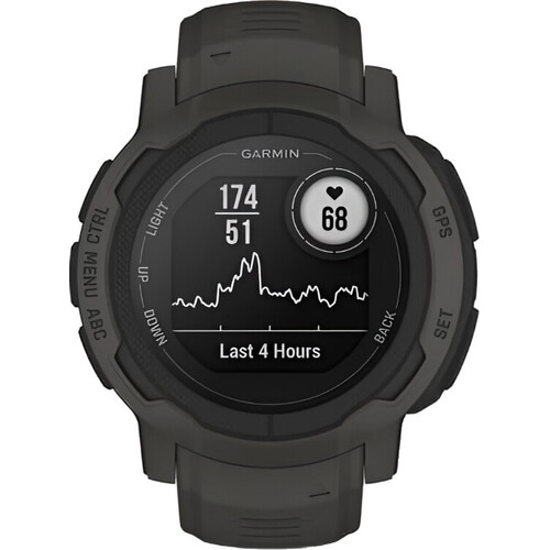 Смарт-часы Instinct 2 Standard Edition Graphite, РАЗМЕР КОРПУСА: 45 мм, SOLAR (Версии с линзами для зарядки от солнечной батареи собирают солнечную энергию и продлевают срок службы батареи.): Нет, ВЕРСИЯ: Standard, ЦВЕТ: Graphite, изображение 2