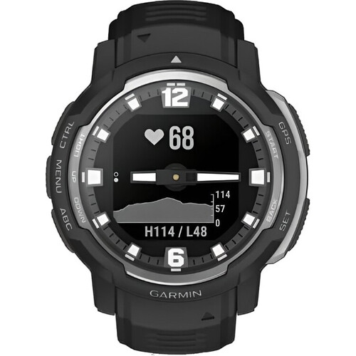 Смарт-часы Instinct Crossover Standard Edition Black, SOLAR (Версии с линзами для зарядки от солнечной батареи собирают солнечную энергию и продлевают срок службы батареи.): Нет, ВЕРСИЯ: Standard, ЦВЕТ: Black, изображение 2
