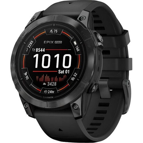 Смарт-часы Epix Pro (Gen 2) Standard Edition | 47 mm Slate Gray/Black, РАЗМЕР КОРПУСА: 47 мм, ВЕРСИЯ: Pro | Standard, ЦВЕТ: Slate Gray/Black Band