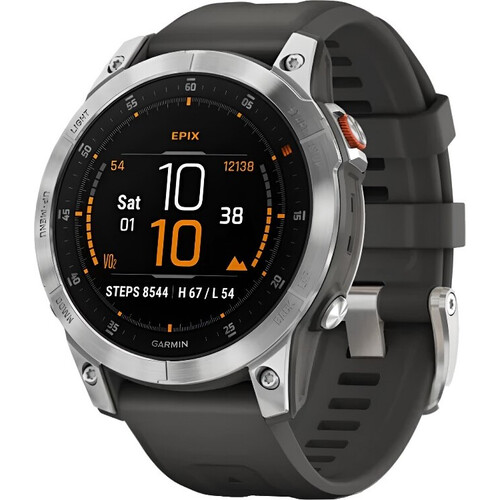 Смарт-часы Epix (Gen 2) Standard Edition | 47 mm Slate Steel/Graphite, РАЗМЕР КОРПУСА: 47 мм, ВЕРСИЯ: Standard, ЦВЕТ: Slate Steel/Graphite