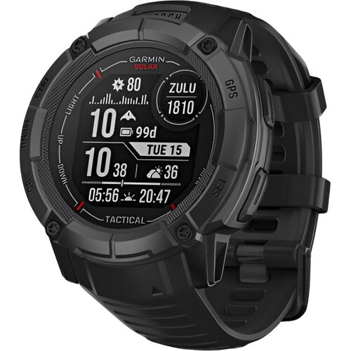 Смарт-часы Instinct 2X Solar Tactical Edition Black, ЦВЕТ: Black, РАЗМЕР КОРПУСА: 50 мм, SOLAR (Версии с линзами для зарядки от солнечной батареи собирают солнечную энергию и продлевают срок службы батареи.): Да, ВЕРСИЯ: Tactical