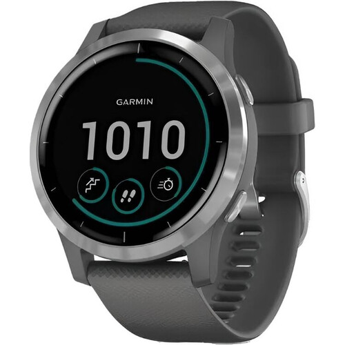 Смарт-часы Vívoactive 4 Silver Stainless Steel Bezel/Shadow Gray, РАЗМЕР КОРПУСА: 45 мм, ЦВЕТ: Silver Stainless Steel Bezel/Powder Gray
