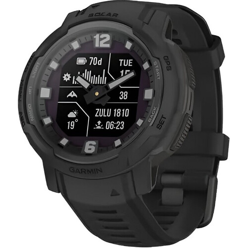 Смарт-часы Instinct Crossover Solar Tactical Edition Black, SOLAR (Версии с линзами для зарядки от солнечной батареи собирают солнечную энергию и продлевают срок службы батареи.): Да, ВЕРСИЯ: Tactical, ЦВЕТ: Black