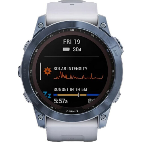 Смарт-часы Fēnix 7X Sapphire Solar Edition Mineral Blue Titanium/Whitestone, РАЗМЕР КОРПУСА: 51 мм, ВЕРСИЯ: Sapphire Solar, ЦВЕТ: Mineral Blue Titanium/Whitestone, изображение 2