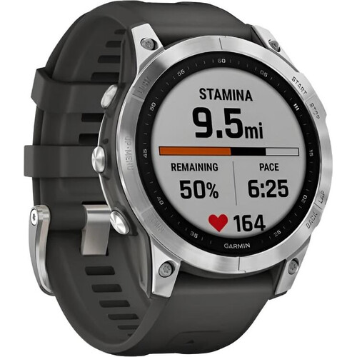 Смарт-часы Fēnix 7 Standard Edition Silver/Graphite, РАЗМЕР КОРПУСА: 47 мм, ВЕРСИЯ: Standard, ЦВЕТ: Silver/Graphite, изображение 3