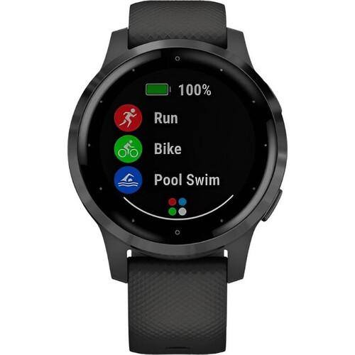 Смарт-часы Vívoactive 4S Slate Stainless Steel Bezel/Black, РАЗМЕР КОРПУСА: 40 мм, ЦВЕТ: Slate Stainless Steel Bezel/Black, изображение 4