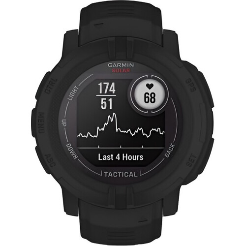 Смарт-часы Instinct 2 Solar Tactical Edition Black, РАЗМЕР КОРПУСА: 45 мм, SOLAR (Версии с линзами для зарядки от солнечной батареи собирают солнечную энергию и продлевают срок службы батареи.): Да, ВЕРСИЯ: Tactical, ЦВЕТ: Black, изображение 4