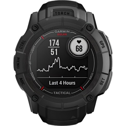 Смарт-часы Instinct 2X Solar Tactical Edition Black, ЦВЕТ: Black, РАЗМЕР КОРПУСА: 50 мм, SOLAR (Версии с линзами для зарядки от солнечной батареи собирают солнечную энергию и продлевают срок службы батареи.): Да, ВЕРСИЯ: Tactical, изображение 4