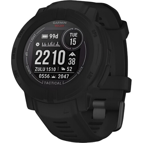 Смарт-часы Instinct 2 Solar Tactical Edition Black, РАЗМЕР КОРПУСА: 45 мм, SOLAR (Версии с линзами для зарядки от солнечной батареи собирают солнечную энергию и продлевают срок службы батареи.): Да, ВЕРСИЯ: Tactical, ЦВЕТ: Black